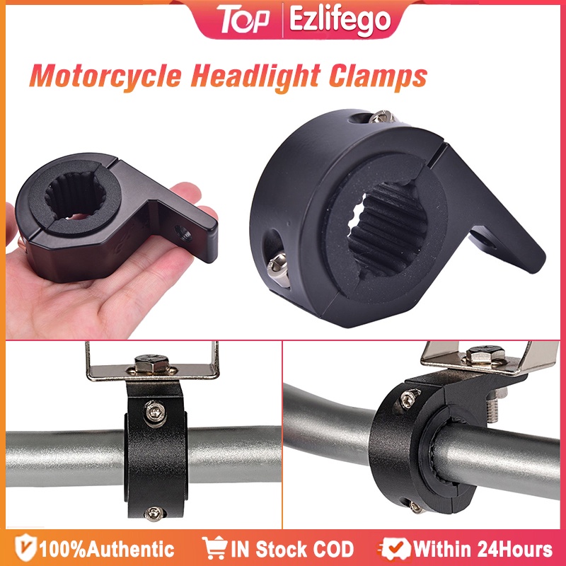 Motorcycle LED Headlight Clamps Brackets Tube Clamp Kit For Motorcycle