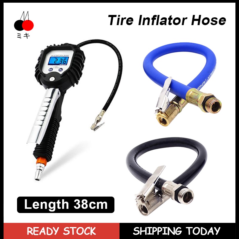 IN STOCK 15inch Car Tire Air Inflator Hose Inflatable Pump Extension ...