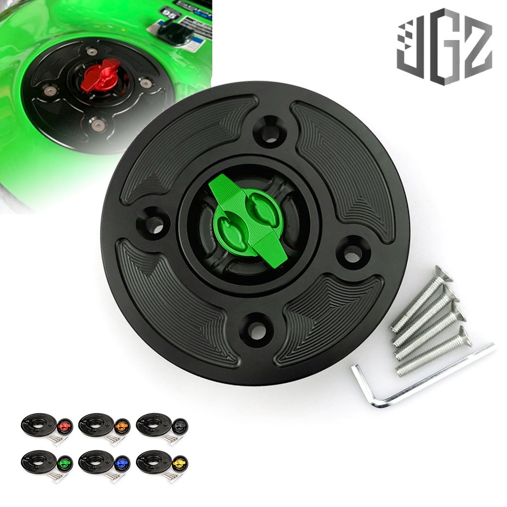 Motorcycle Gas Fuel Tank Guard Oil Keyless Twist Cap Modified Accessory For Kawasaki NINJA400
