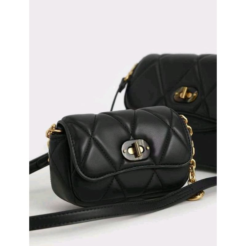 Charles and Keith Padded Pocket shoulder bag Shopee Philippines