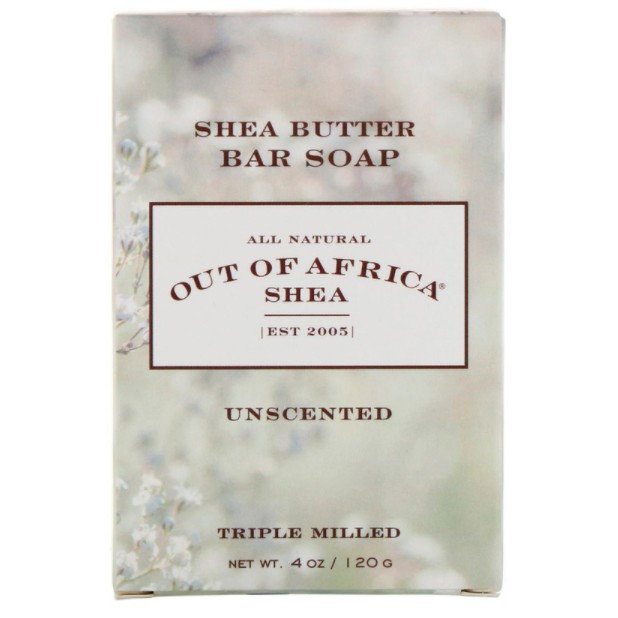 Out of Africa, Shea Butter Bar Soap, Unscented, 4 oz (120 g) Shopee