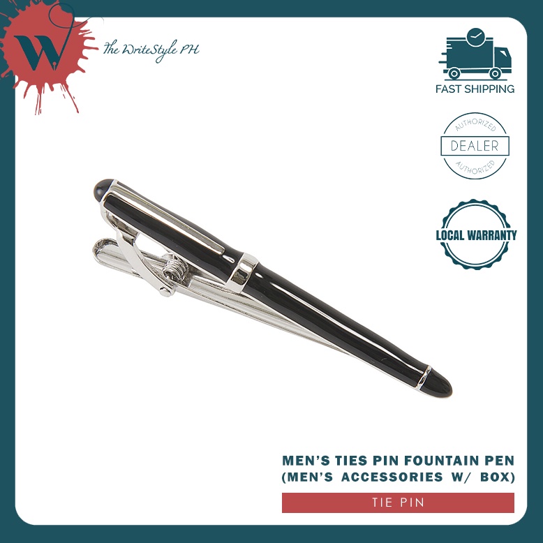 Men's Ties Pin Fountain Pen (Tie Clip) Shopee Philippines