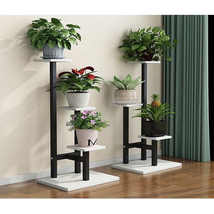 COD Multi-layer simple flower stand household shelf balcony indoor and ...