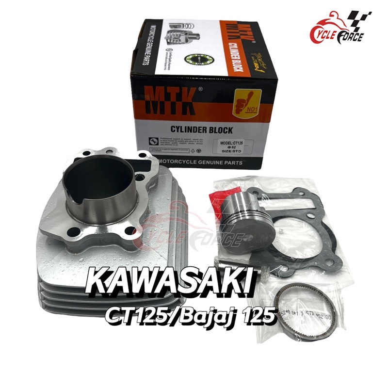 cylinder block set ct125 bajaj125 Kawasaki standard size | Shopee ...