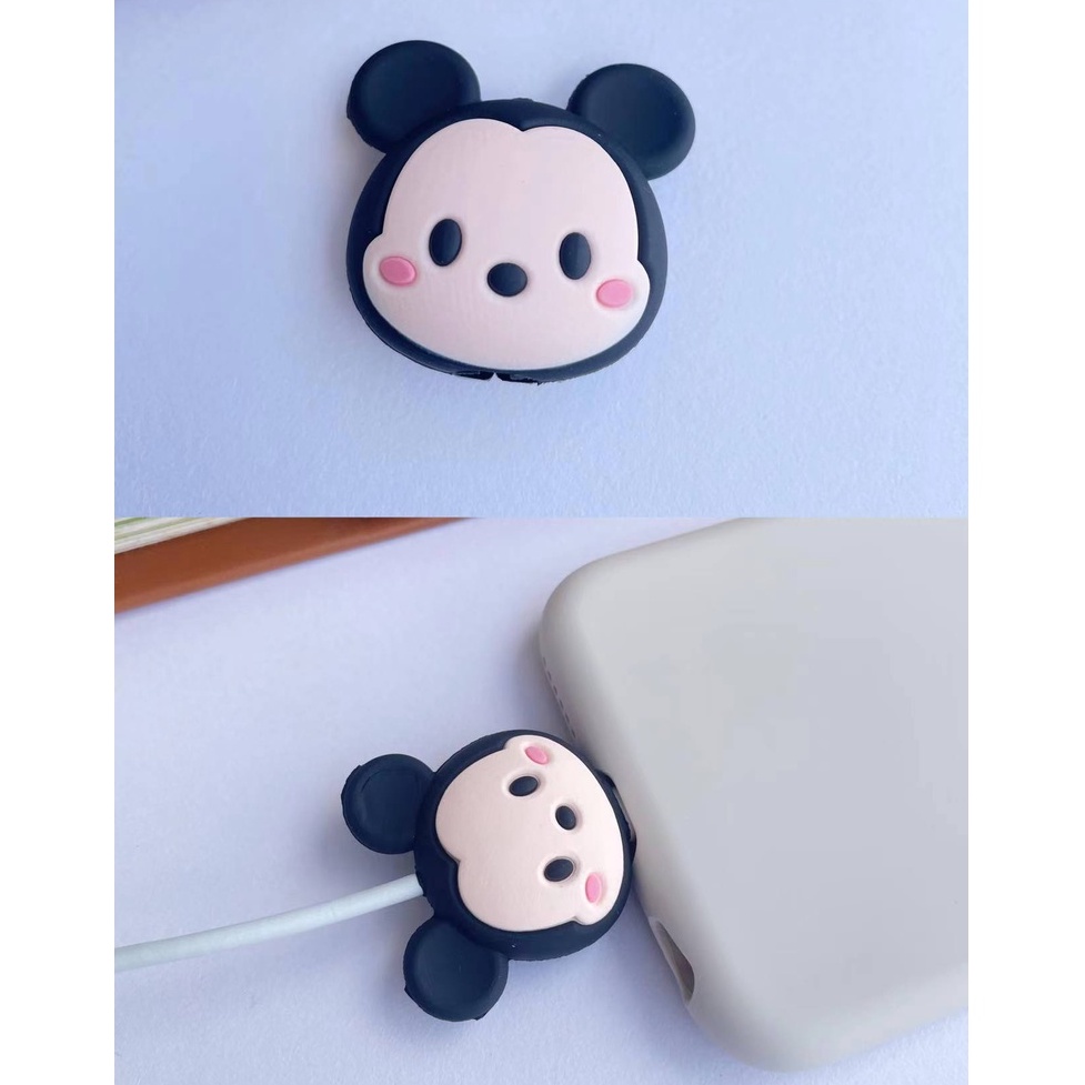 (Buy 5 Get 1 Free) Cute Cartoon Character Anti-Break iPhone Cable ...