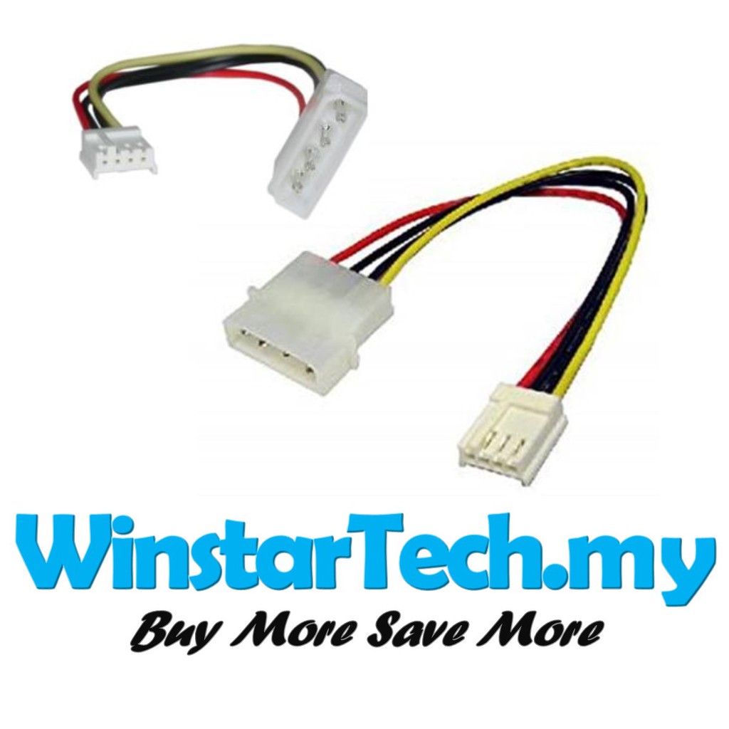 4 Pin Molex IDE Male to 4 Pin 3.5‘ Floppy Drive Female Power Cable ...