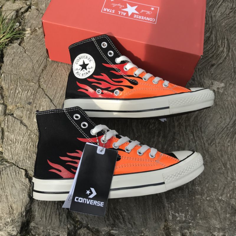 Converse3 70s HIgh Character Fire Shoes - Flame Fire Character/Converse ...