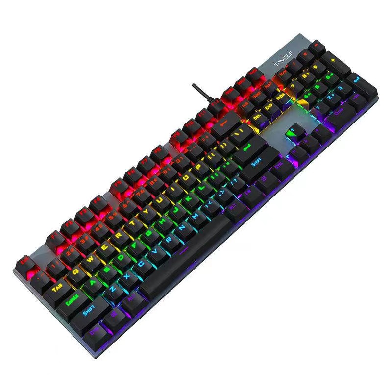 TWOLF T17 RGB Backlit Mechanical Gaming Keyboard USB Wired Keyboard ...