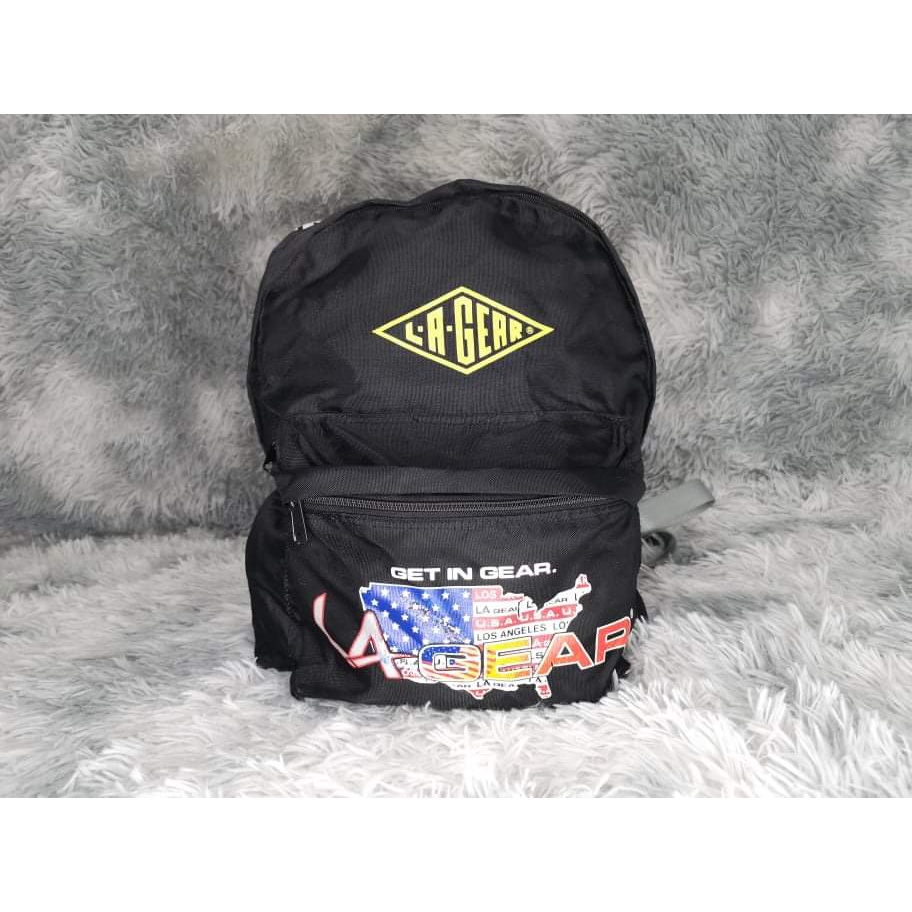 LA Gear Black Backpack (Korea) | Shopee Philippines