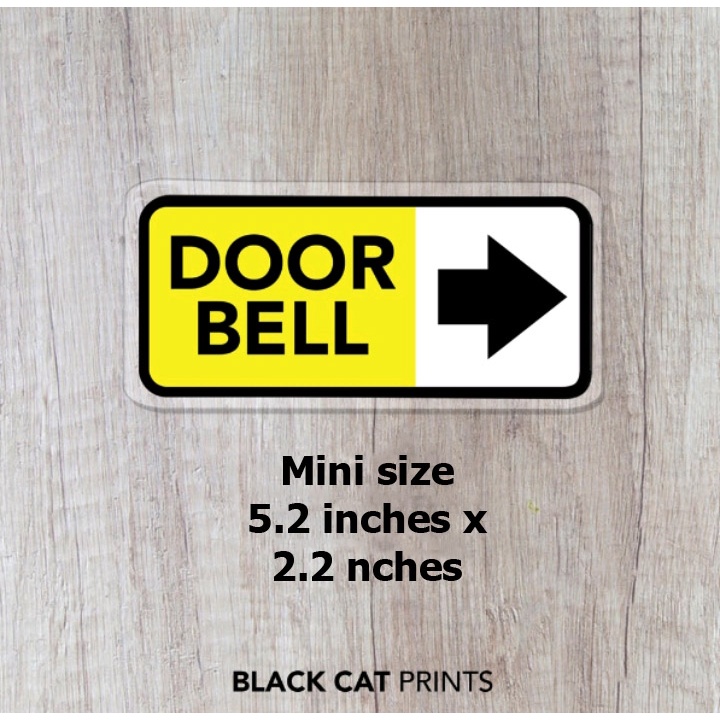 Door Bell Sign Laminated Signage Sign Board Shopee Philippines