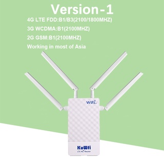 KuWFi Outdoor Waterproof WiFi Router 4G LTE SIM Card Port Mapping DMZ