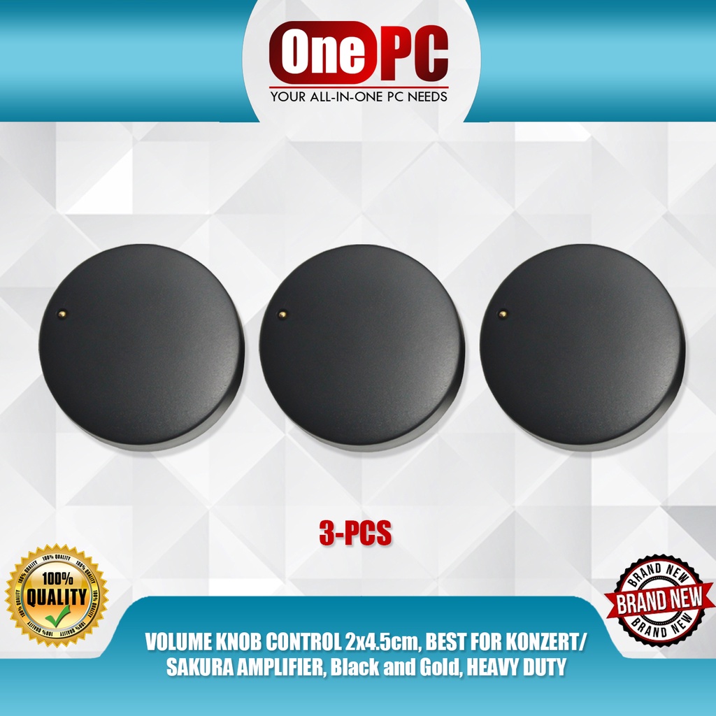 VOLUME KNOB CONTROL 2x4.5cm, BEST FOR KONZERT/SAKURA AMPLIFIER, Black ...