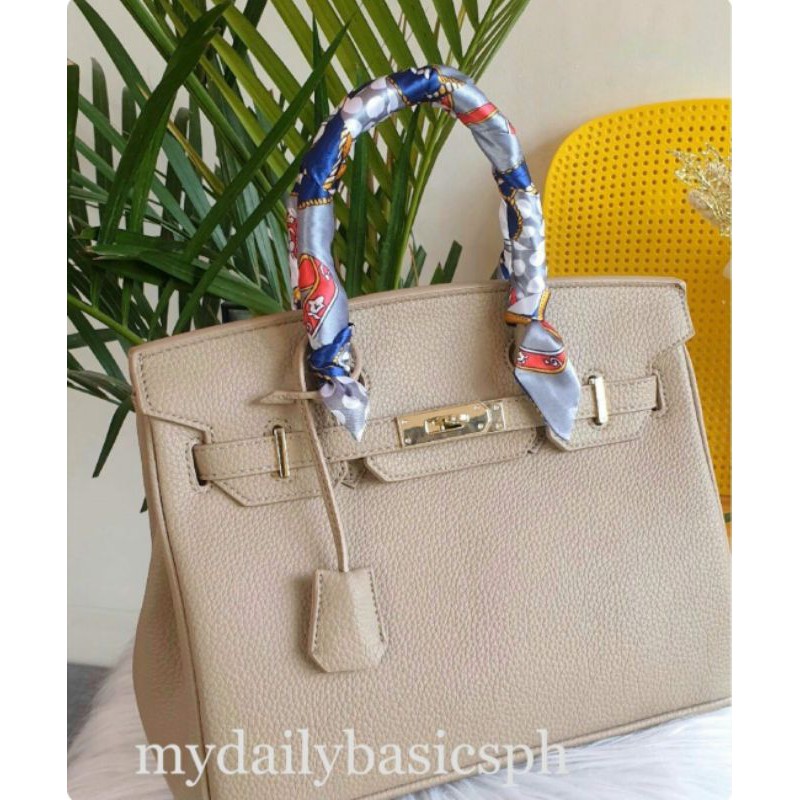 Leather birkin best sale style bag