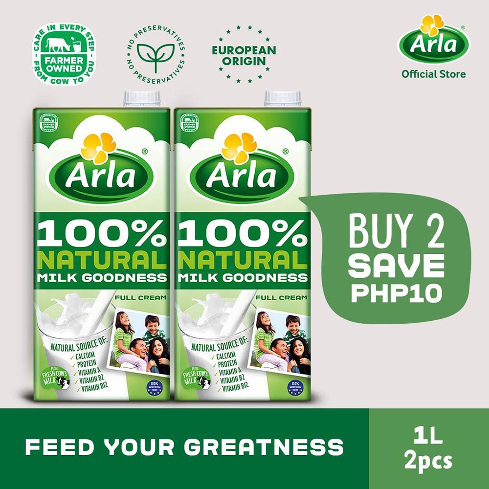 Arla Full Cream Milk 1L 2-Pack | Shopee Philippines