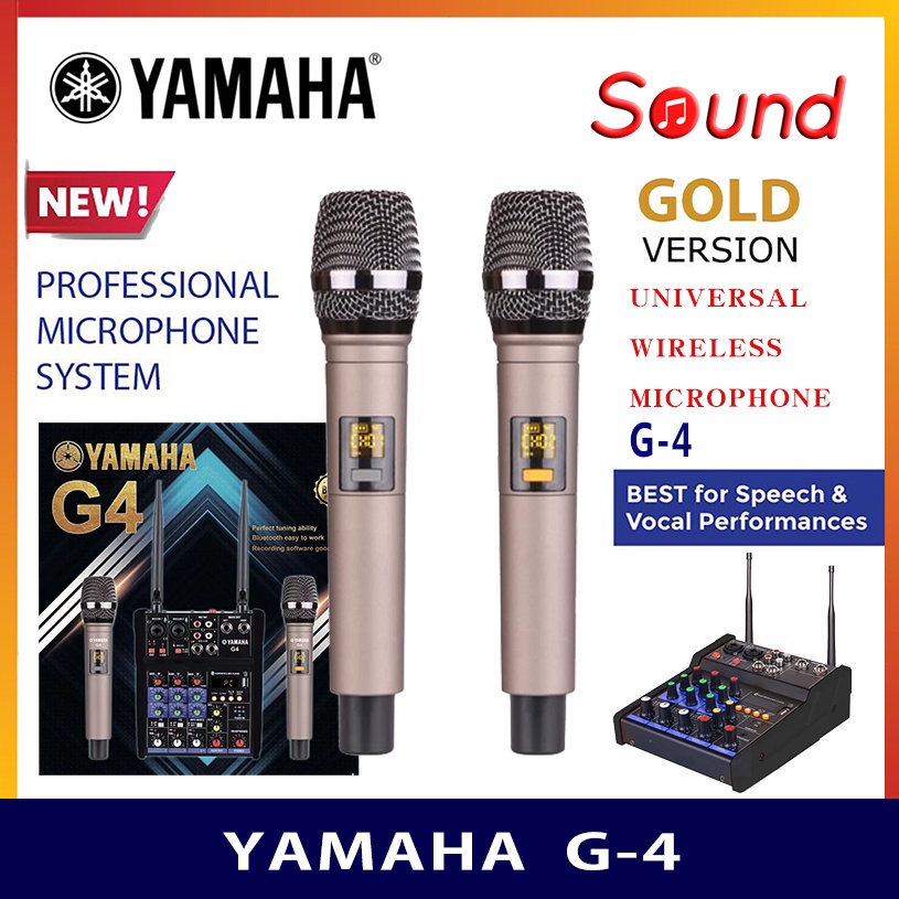 Music.Sound YAMAHA G4 POWER MIXER 4 Channels USB bluetooth WITH 2