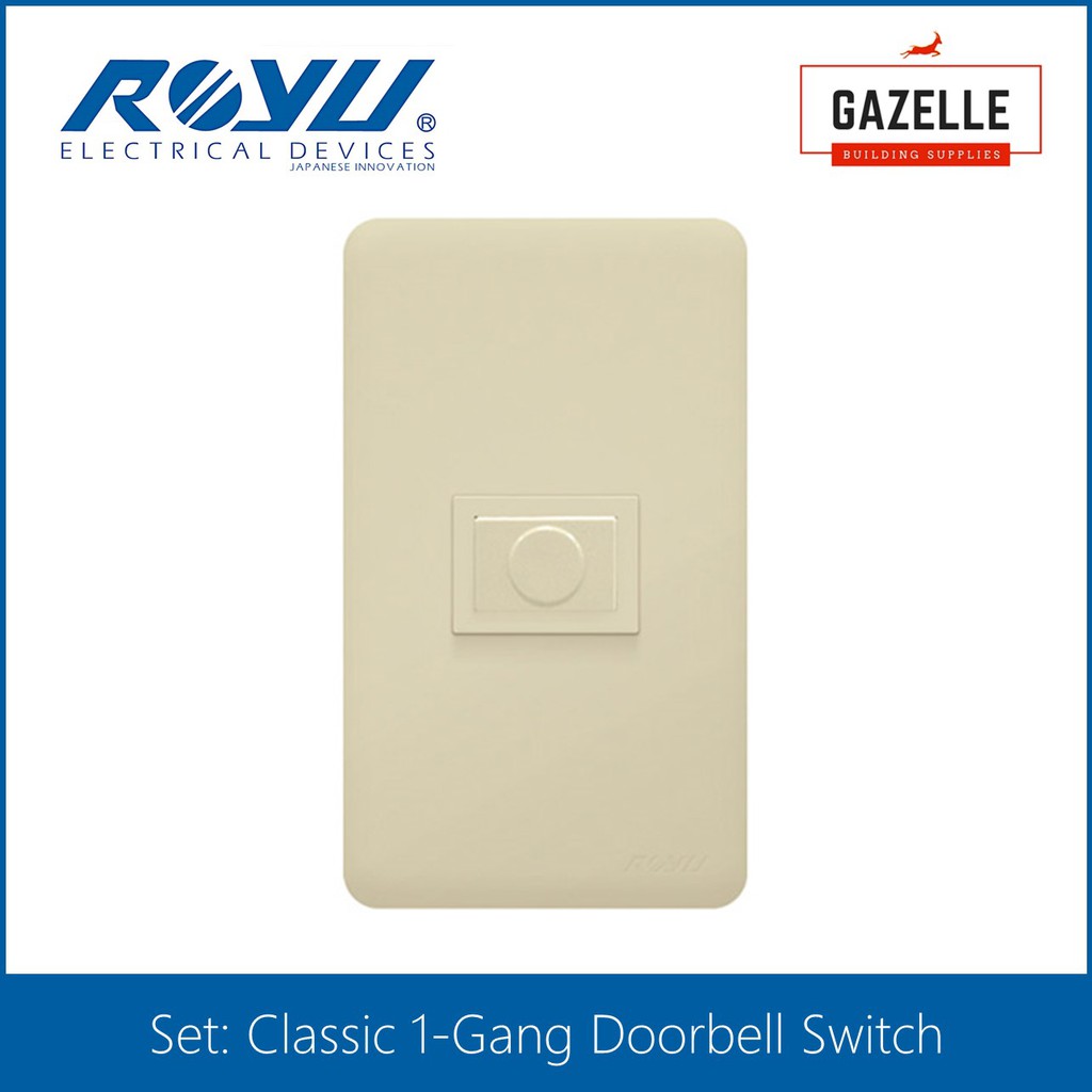 Royu Classic Series Doorbell Switch Set Shopee Philippines
