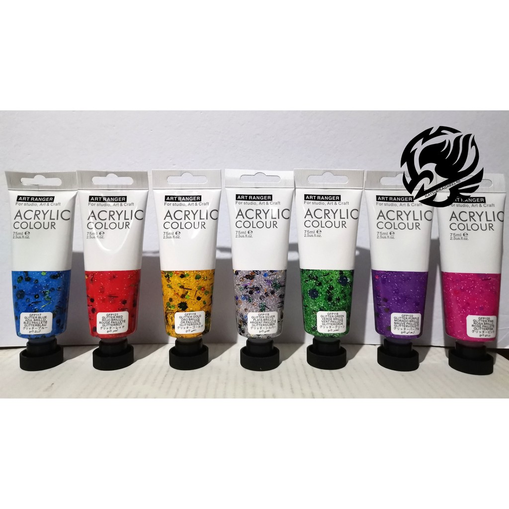[75ml] Art Ranger Acrylic PaintGLITTER Shopee Philippines