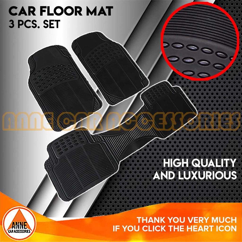 3 pcs/set Universal Car Floor Matting Rubberized Floor Mat Guard Floor Mats Car Rubber Matting