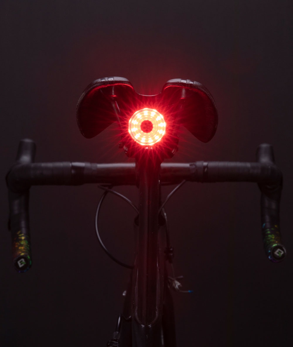 ROCKBROS Bike Tail Light - Anti-Lost Brake Sensing USB Rechargeable LED Safety Light For Night Riding