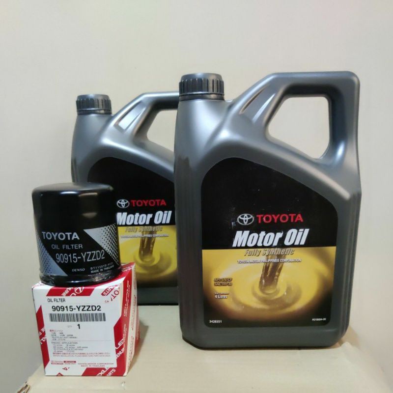 Toyota Motor Oil 5w30 (8 Liters) (Gray ) + Oil Filter (D2) - Fully ...