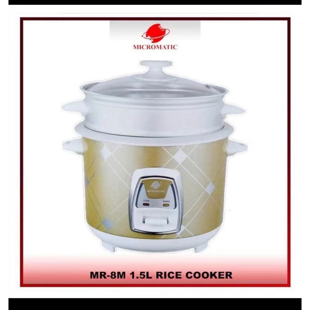 Micromatic Rice Cooker MR-8M 1.5liters | Shopee Philippines