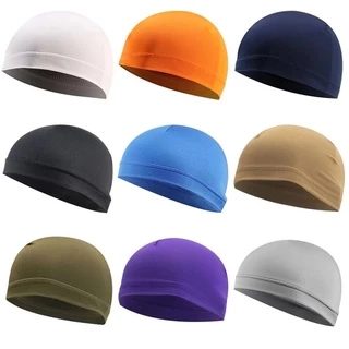 2 Pcs Reflective Long Tail Hat Hard Accessories Liner Shade Hats for Men  Bandana Sweat Wicking Cooling Skull Caps Man