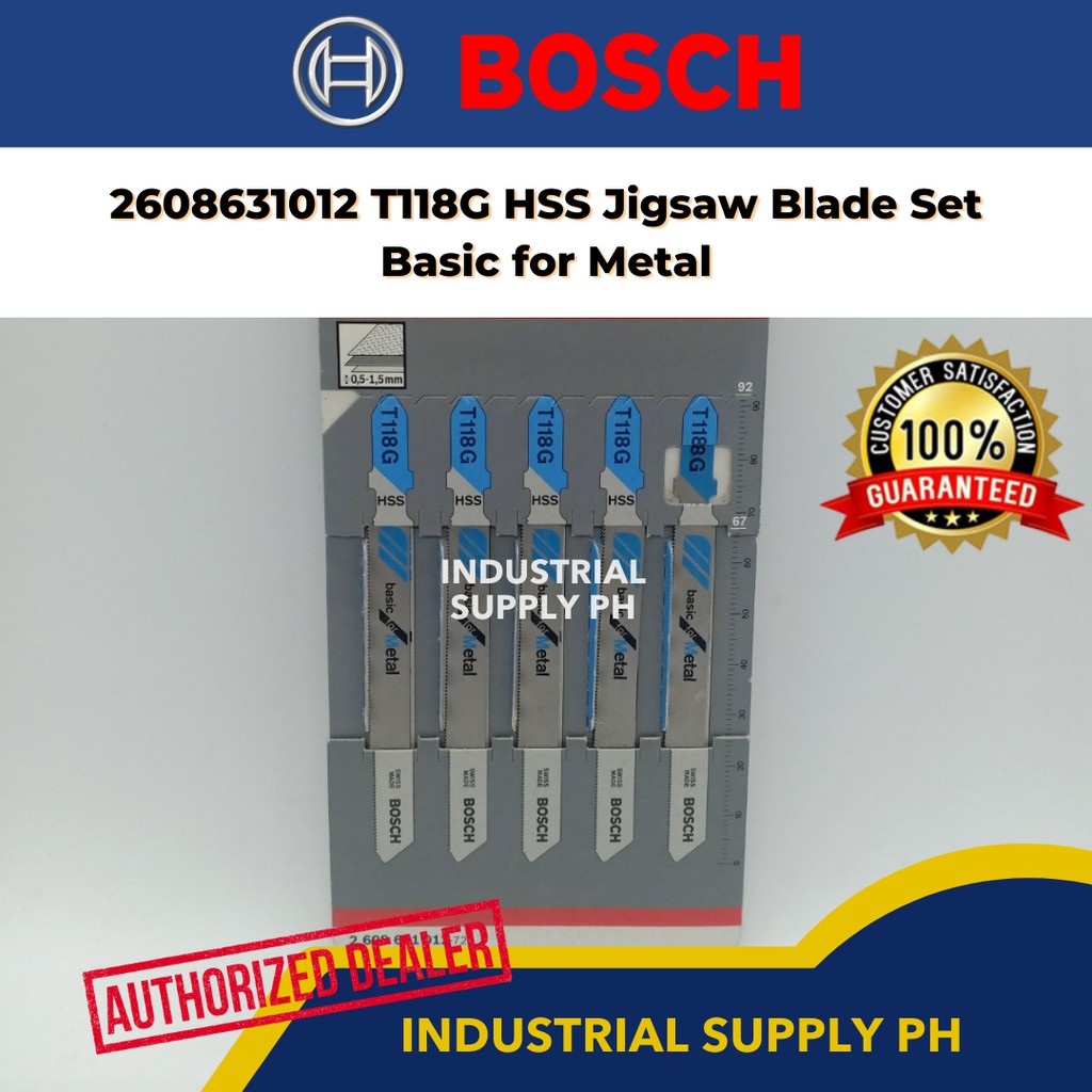 Bosch T 118 G Jigsaw Blades – 5-Pack For Cutting Thin Metal - View #4