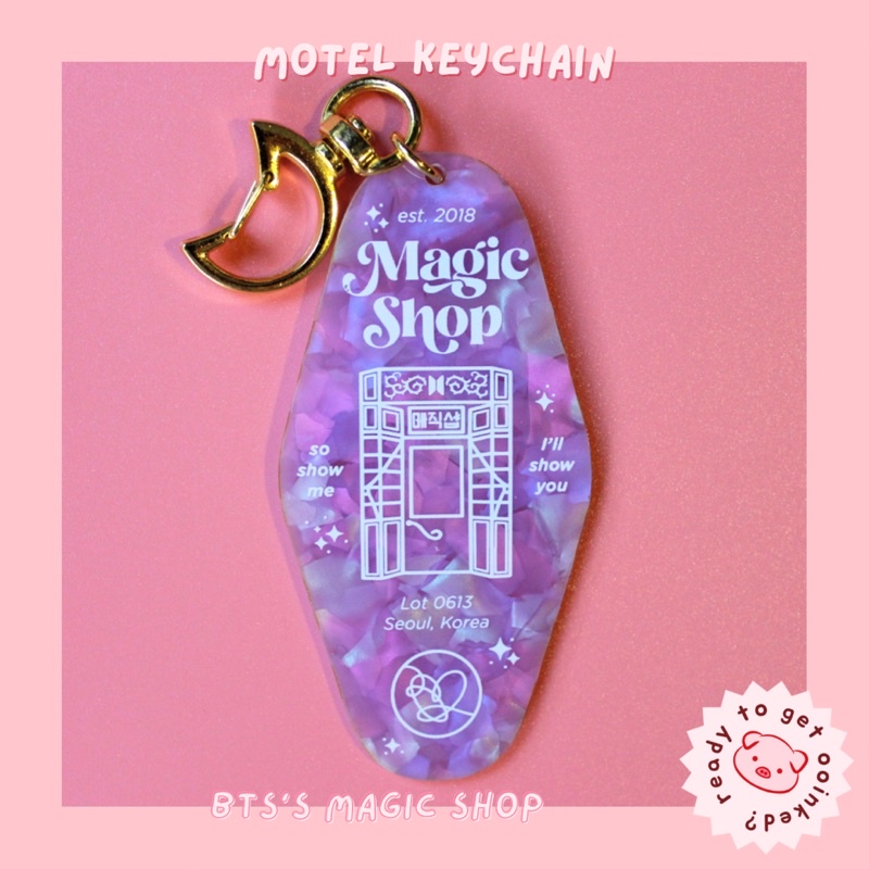 BTS Magic Shop Motel Keychain (Love Yourself) | ooinked | Shopee ...