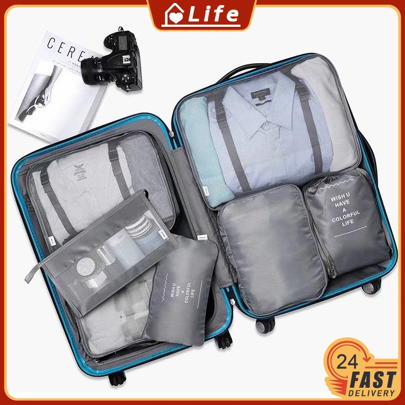 7PCS Travel Storage Bag Clothing Organizer Storage Bag Clothes Storage