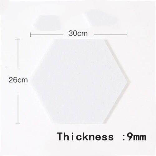 [Aik] Big Hexagon Shape Board Cork Wall Bulletin Memo Board Note Board ...