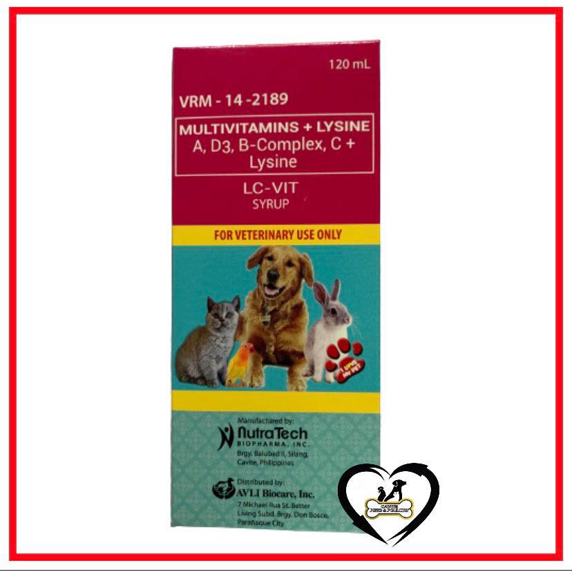 LC Vit Multivitamins Syrup for dogs and cats (120ml) Shopee Philippines