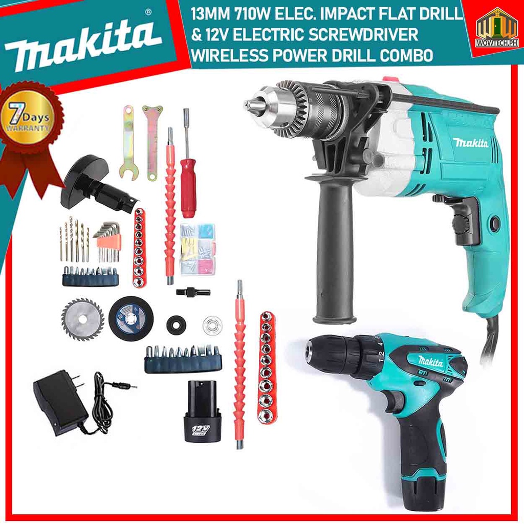 Makita Cordless Drill Set Barina Barena Drill Machine Portable Electric ...
