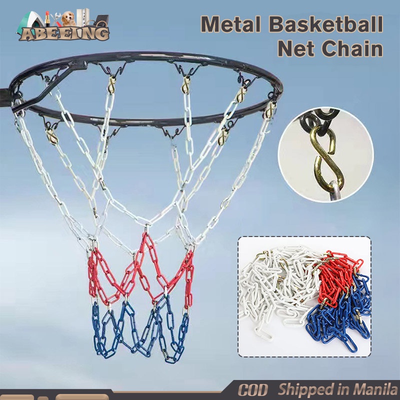 Upgraded Metal Basketball Net Chain Heavy Duty Standard Basketball Ring ...
