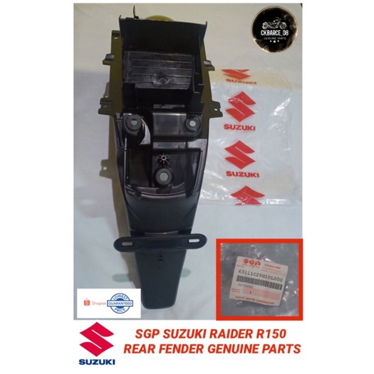SGP SUZUKI RAIDER REBORN R150 REAR FENDER GENUINE PARTS | Shopee ...