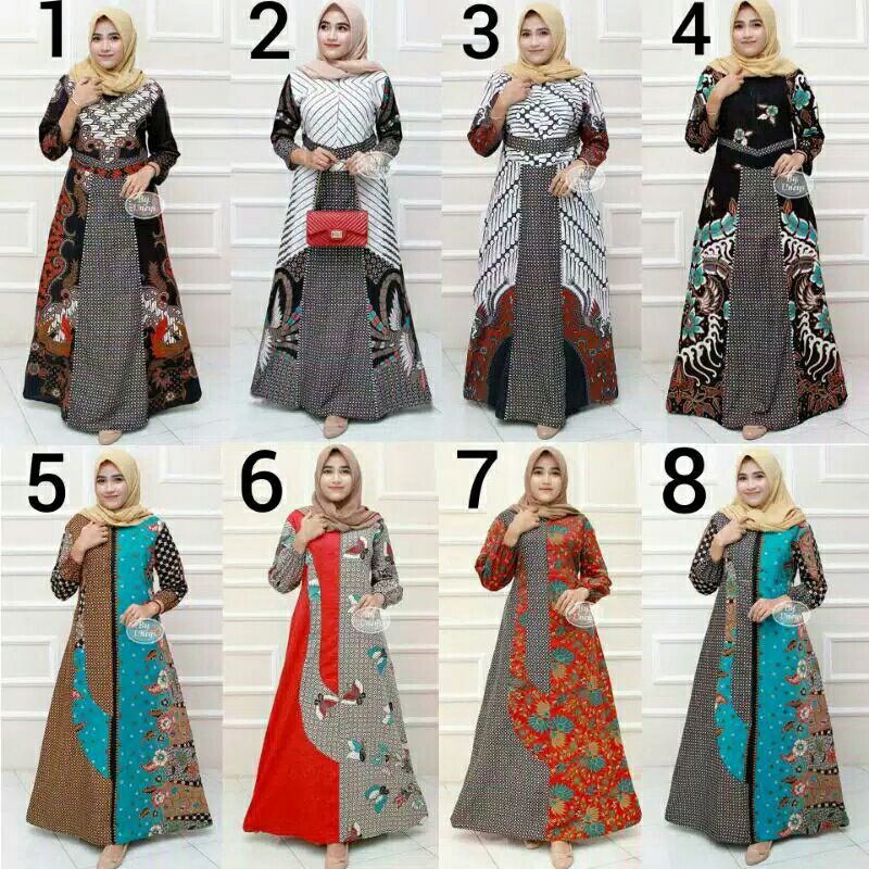 Batik GAMIS |Original PEKALONGAN||Manggar Batik Gamis Latest Model ...