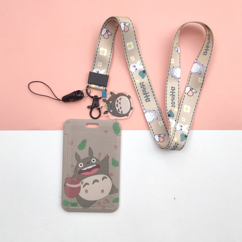 Cartoon My Neighbor Totoro lanyard ID Lace Lanyard ID Sling ID Holder ...