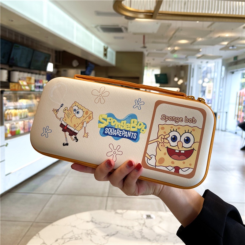 Cute SpongeBob Large Capacity Storage Bag for Nintendo Switch Oled/Lite ...