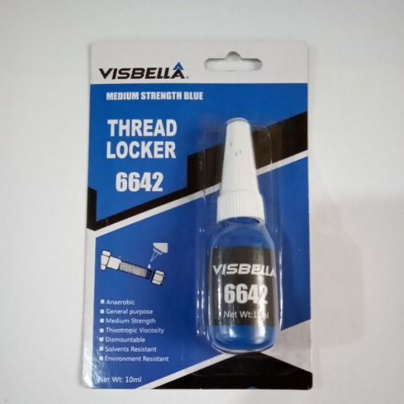 VISBELLA Threadlocker BLUE Medium Strength 6642 VISBELLA Threadlocker