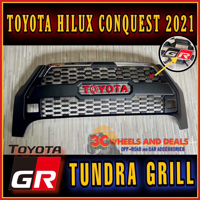 TOYOTA HILUX CONQUEST 2021 GR TUNDRA GRILL | Shopee Philippines