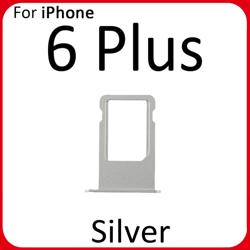 New Nano Sim Card Tray Holder Tray Slot for iphone 6G Plus Replacement  Part SIM Card Holder Adapter Socket black White