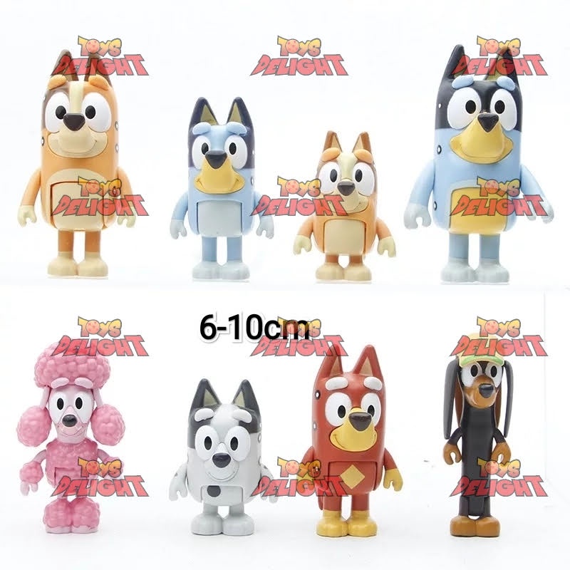 Bluey 8pcs mini figures set | Shopee Philippines