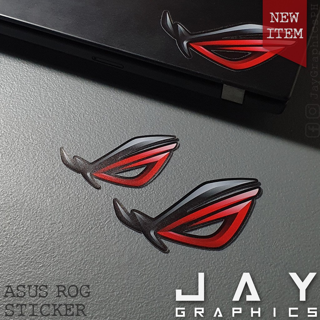 Asus ROG Sticker 2 Pcs. Shopee Philippines