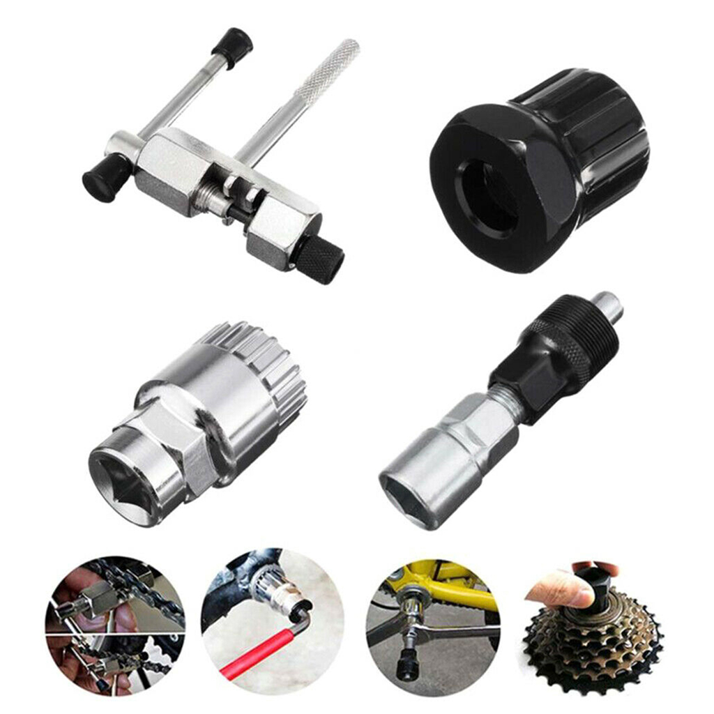 4pcs Set Mountain Bike Crank Cut Chain Axis Tool 4pcs Set Mountain Bike 