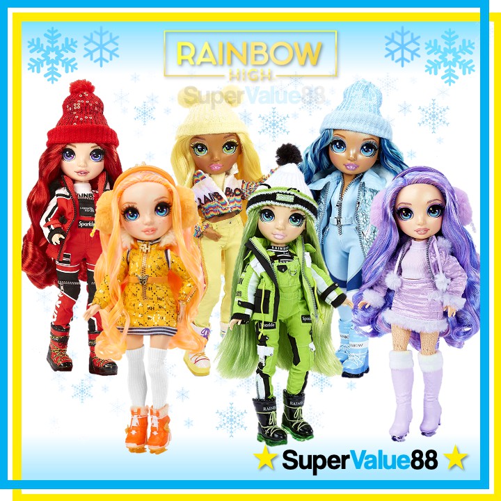 Rainbow High Winter Break Poppy Rowan – Orange Winter Break Fashion Doll  And Playset with 2 Complete Doll Outfits, Pair Of Skis And Winter Doll