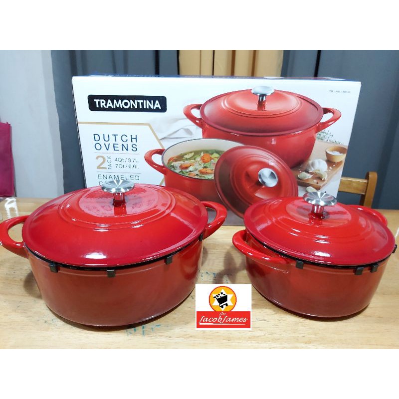 Tramontina Enameled Cast Iron Dutch Oven, 2pack Costco