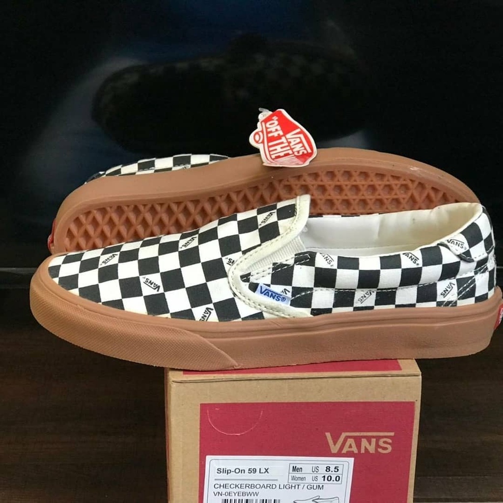 Gum slip on vans clearance