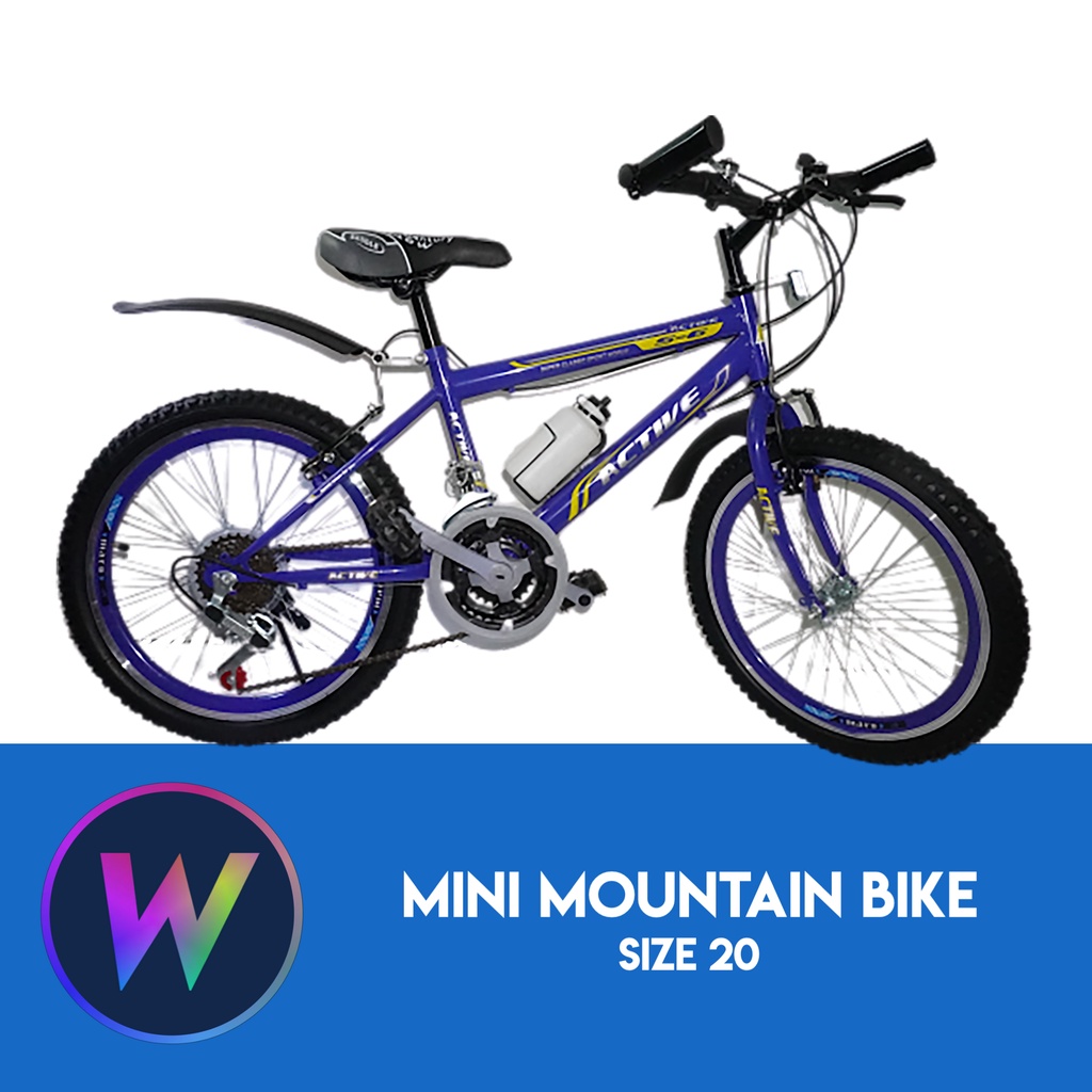 Mini mountain shop bike size