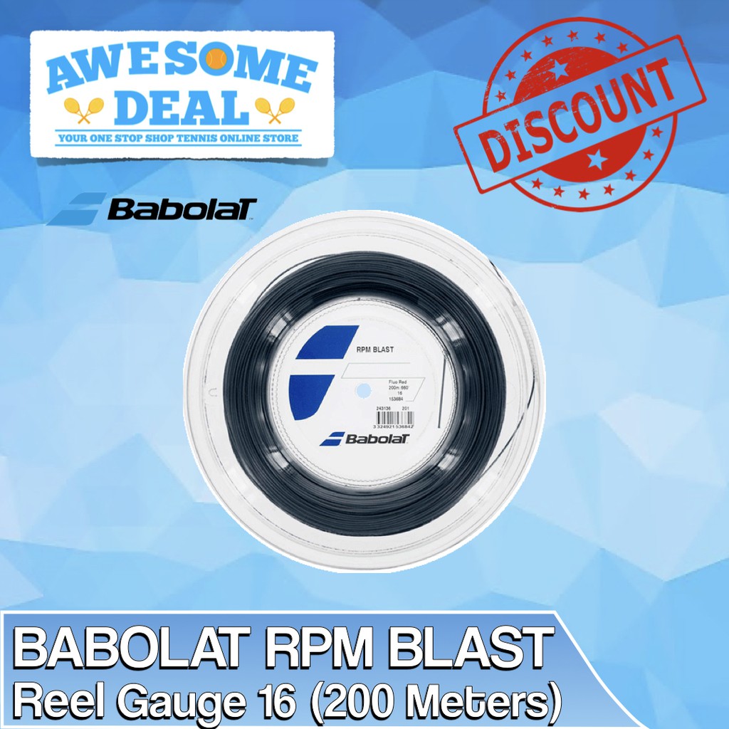 Babolat RPM Blast 16 Tennis String Reel 660' (200m) - RAFA NADAL
