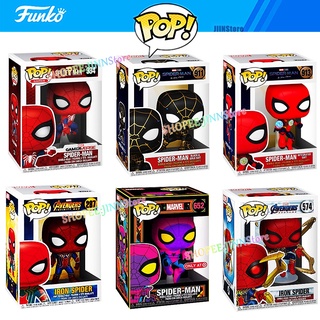 Funko Pop Spider-man Mysterio Iron Spider574# Black Gold Suit 911# Bobble  Head Toys 913# Iron Spider 305# Pvc Figure Model Gift - Action Figures -  AliExpress