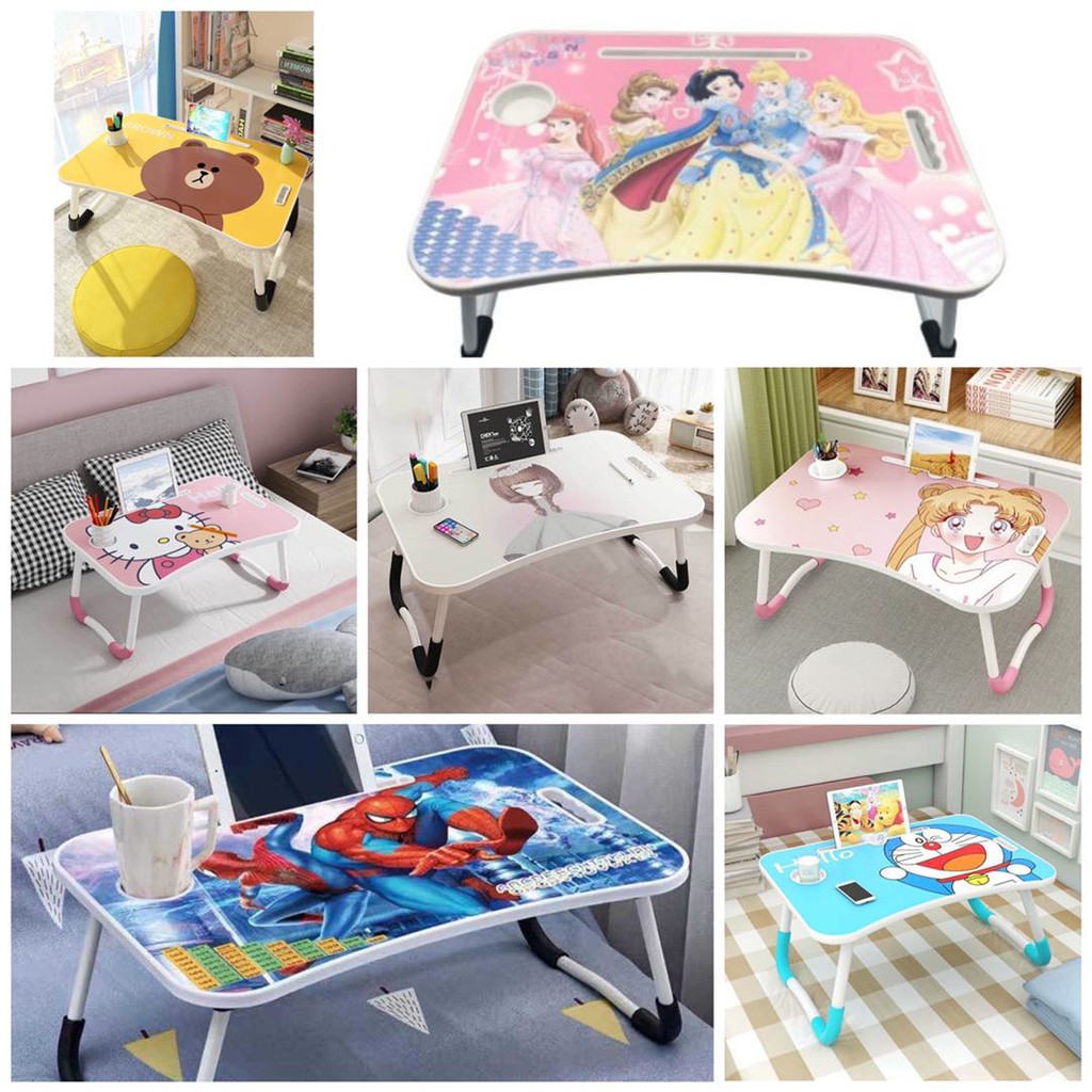 Study Table, Laptop Bed tray table, Portable Standing Table with ...